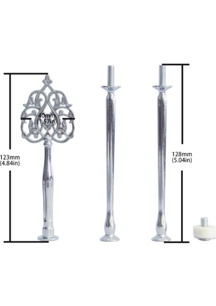 No.12 Tarzı 1 Takım Kek Plaka Standları Multistyle Katmanlı Plaka Kolu Montaj Donanım Çubuk Aracı Kek Plaka Standı Düğün Doğum Günü Pastası Standı (Yurt Dışından)