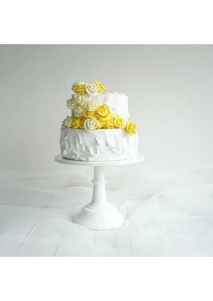 Altın 20CM Tarzı cm Yuvarlak Kek Standı Demir Nefis Kek Raf Tabanı Altın Beyaz Tatlı Standı Kek Ekran Düğün Doğum Günü Cupcake Tutucu (Yurt Dışından) fiyatları