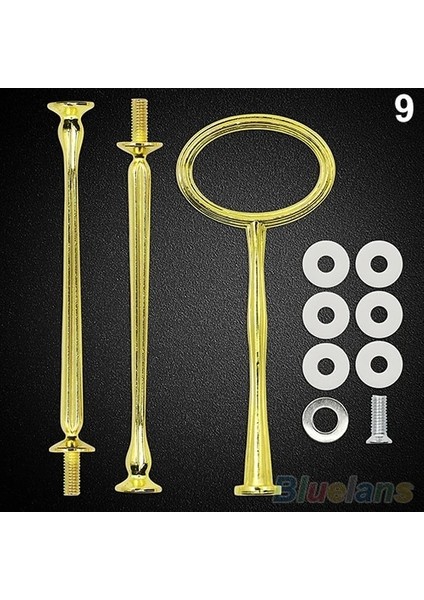 Altın Oval Tarzı 1 Takım Çok Stil Pratik 2 Veya 3 Katmanlı Plaka Kolu Uydurma Donanım Çubuk Aracı Kek Tabağı Standı Bakeware Kek Tepsisi Standı (Yurt Dışından)