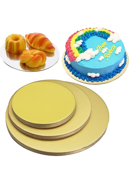 18 Adet Tarzı Yuvarlak Kek Tahtaları Seti Cakeboard Tabanı Tek Kullanımlık Kağıt Cupcake Tatlı Tepsisi Es, Es ve Es Her Birinden 6'lı (Yurt Dışından) fırsatları