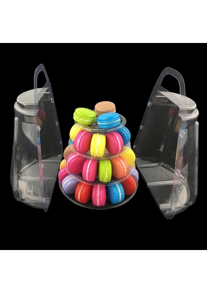 D Stili Katmanlı Yüksek Li Macarons Ekran Kule Cupcake Kulesi Tutacağı Katmanlı Servis Standı Cupcake Kulesi Düğün Teşhir Standı (Yurt Dışından) fırsatları
