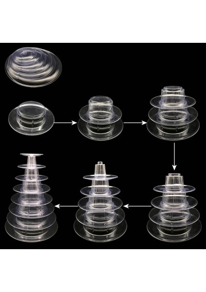 D Stili Katmanlı Yüksek Li Macarons Ekran Kule Cupcake Kulesi Tutacağı Katmanlı Servis Standı Cupcake Kulesi Düğün Teşhir Standı (Yurt Dışından) indirimleri