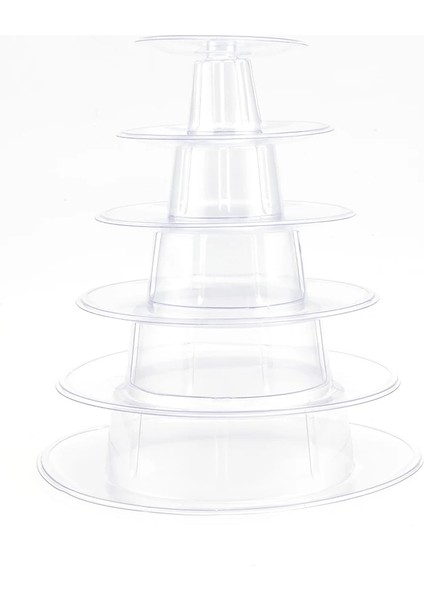 6 Tier Pvc Macaron Kulesi Ekran Standı Temizle Yuvarlak Raf Raf Düğün Doğum Günü Partisi Dekorasyon Araçları Için Plastik Kek Tatlı (Yurt Dışından) modelleri