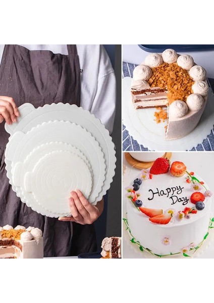 B Tarzı 1 Adet Yeniden Kullanılabilir Yuvarlak Mus Kek Panoları Plastik Kek Tabanı Cupcake Tatlı Tepsisi Ev Düğün Doğum Günü Partisi Inç (Yurt Dışından) fiyatları
