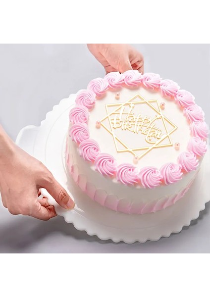 B Tarzı 1 Adet Yeniden Kullanılabilir Yuvarlak Mus Kek Panoları Plastik Kek Tabanı Cupcake Tatlı Tepsisi Ev Düğün Doğum Günü Partisi Inç (Yurt Dışından) indirimleri