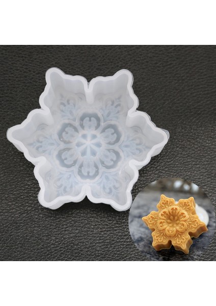 B Tarzı 3D Kar Tanesi Yıldız Silikon Kalıp Noel Çikolatalı Sabun Kalıbı Mum Kalıp Taban Şekilleri Silikon Kek Kalıbı Dıy Reçine El Sanatları Aracı (Yurt Dışından) fırsatları