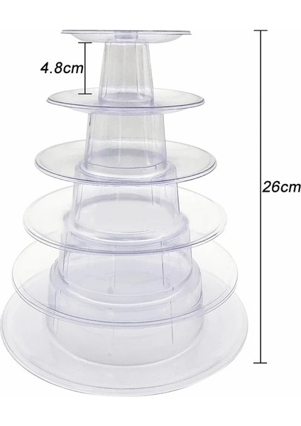 6 Katlı A Stili Multitiers Macaron Ekran Standı Kek Standı Cupcake Kulesi Raf Düğün Doğum Günü Partisi Için Pvc Tepsi Rafı Pasta Dekorasyon Araçları (Yurt Dışından)