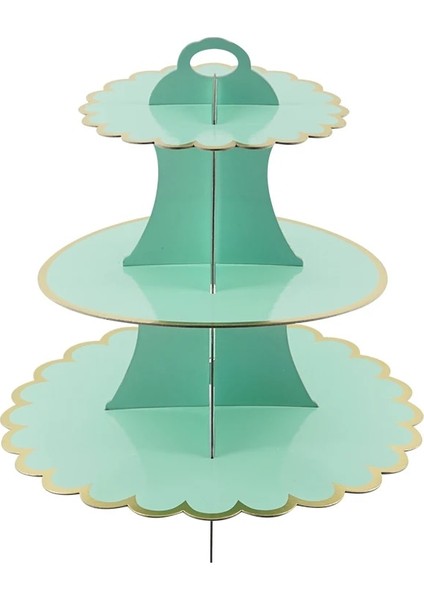 Mor Tarzı 3 Katmanlı Kağıt Bronzlaştırıcı Kek Standı Doğum Günü Partisi Düğün Pastası Dekorasyon Kendi Başına Yap Kağıdı Zanaat Tatlı Ekran Standı Kek Araçları (Yurt Dışından) modelleri