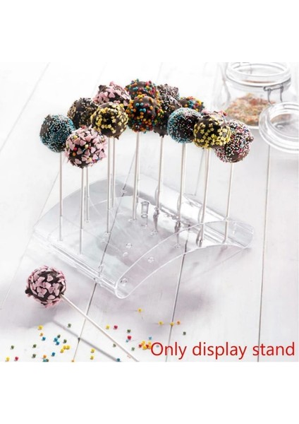 Pembe Tarzı Kek Pop Lolipop Standı Ekran Standı Taban Standı Dıy Pişirme Araçları U-Şekilli Ekran Standı Dıy Bakeware Kek Standı (Yurt Dışından) fırsatları