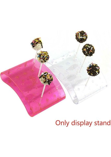 Pembe Tarzı Kek Pop Lolipop Standı Ekran Standı Taban Standı Dıy Pişirme Araçları U-Şekilli Ekran Standı Dıy Bakeware Kek Standı (Yurt Dışından) indirimleri