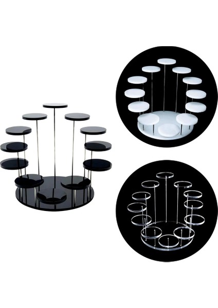 Beyaz Stil Stili Akrilik Cupcake Takı Için Ekran Standı Kek Tatlı Raf Parti Düğün Pastası Standı Tutucu Transhome Bebek Duş Dekorasyon (Yurt Dışından) modelleri