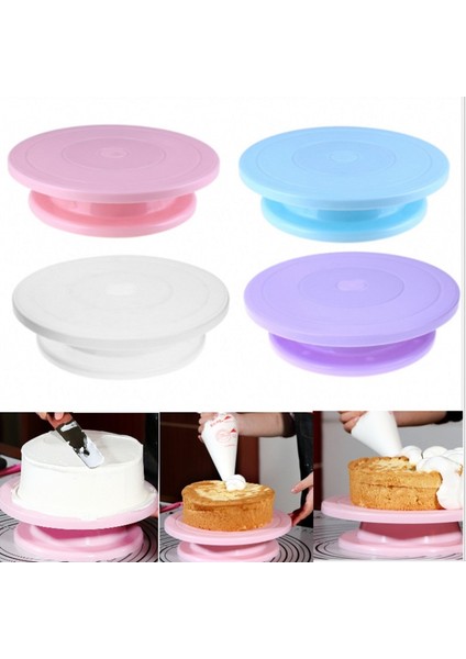 Mor Tarzı Plastik Kek Döner Döner Dıy Yuvarlak Kek Döner Masa Kek Standı Dekorasyon Araçları Kek Tabağı Mutfak Dıy Tava Pişirme Kalıbı (Yurt Dışından) modelleri