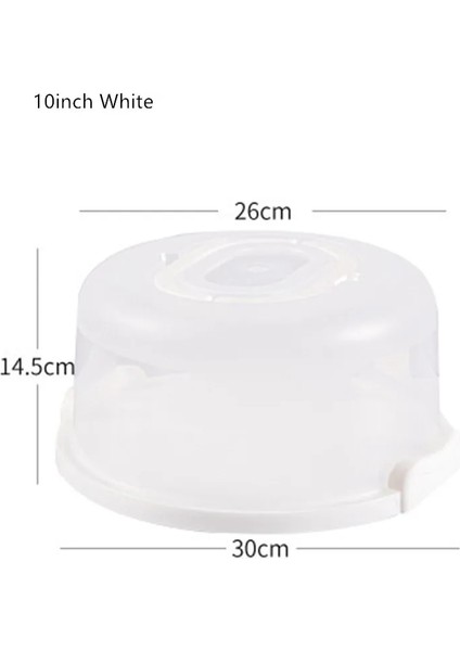 10 Inç Beyaz Stil Jo Lıfe 1 Takım Şeffaf Kek Kutusu Plastik Düğün Pastası Ambalaj Pedi Şeffaf Kutular Cupcake Muffin Dome Tutucu Kılıfları (Yurt Dışından)