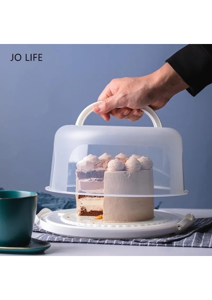 10 Inç Beyaz Stil Jo Lıfe 1 Takım Şeffaf Kek Kutusu Plastik Düğün Pastası Ambalaj Pedi Şeffaf Kutular Cupcake Muffin Dome Tutucu Kılıfları (Yurt Dışından) fiyatları
