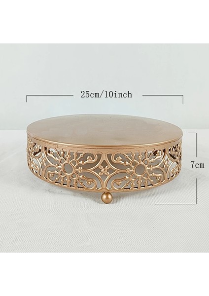 Altın Tarzı 1 Adet Metal Tatlı Masa Kek Tepsisi Noel Doğum Günü Partisi Macaron Cupcake Rafı (Yurt Dışından)