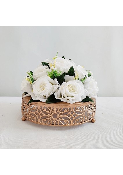 Altın Tarzı 1 Adet Metal Tatlı Masa Kek Tepsisi Noel Doğum Günü Partisi Macaron Cupcake Rafı (Yurt Dışından) fiyatları