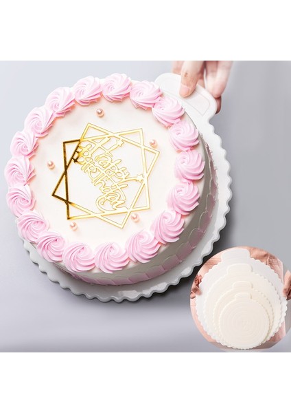 4 Inç-1 Adet Tarzı Yenı Yeniden Kullanılabilir Yuvarlak Mousse Kek Panoları Ev Düğün Doğum Günü Partisi Için Plastik Kek Tabanı Cupcake Tatlı Tepsisi (Yurt Dışından) fiyatları