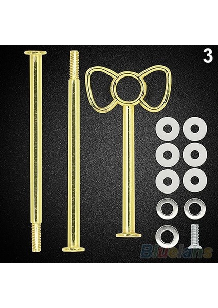 Altın Yay Stili 1 Takım Çok Stil Pratik 2 Veya 3 Katmanlı Plaka Kolu Uydurma Donanım Çubuk Aracı Kek Tabağı Standı Bakeware Kek Tepsisi Standı (Yurt Dışından)