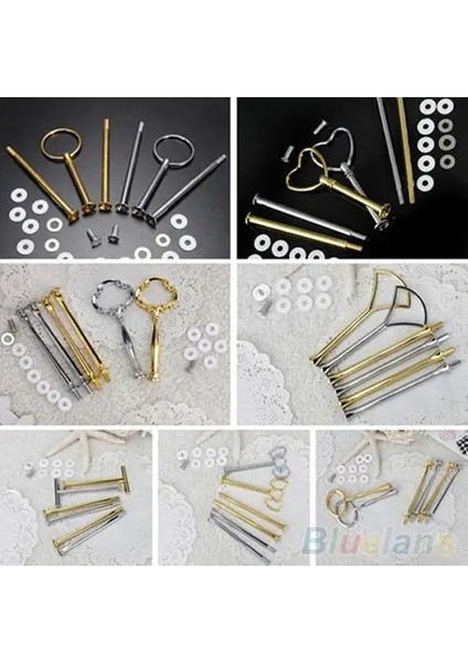 Altın Oval Tarzı Katmanlı Kek Kek Tabağı Aletler Stand Kolu Donanım Montaj Tutucu Taç Narin Zarif Görünümlü Standlar Mutfak Gereçleri (Yurt Dışından) fırsatları