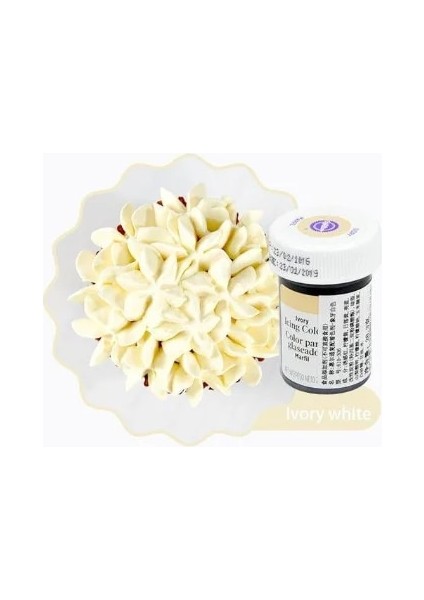 Fildişi Beyaz Tarzı 1 Şişe America Wilton Gıda Boyası Buzlanma Boyaları, Jel Bazlı, Yenilebilir Renk Pigmenti Pasta Pişirmek Için Pasta Pasta Fondan Macaron Kreması (Yurt Dışından)