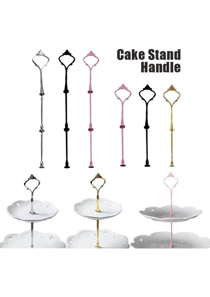 2 Katlı Altın Stili Katmanlar Çinko Alaşım Taç Kek Standı Ayağı Plakasız Tatlılar Meyve Çerez Raf Kolu Düğün Parti Aksesuarları (Yurt Dışından) fiyatları