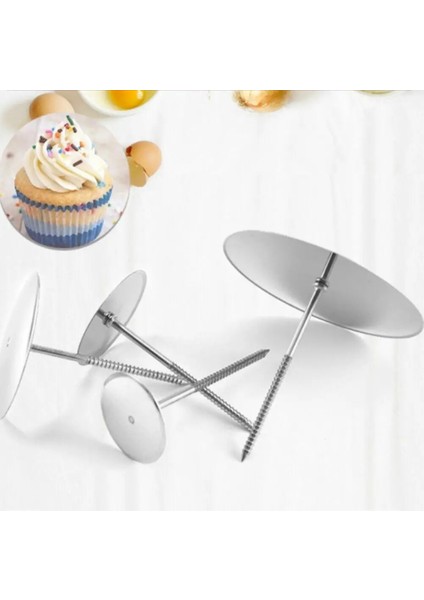 Bir Stil Çelik G Tırnak Kek Fondan Bisküvi Çiçekler Dıy Pişirme Transfer Iğnesi Pasta Araçları Krem Dekorasyon Standları F7S4 (Yurt Dışından) fiyatları