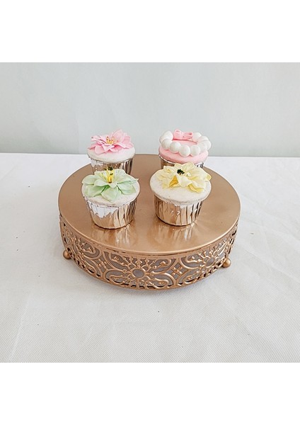 Altın Tarzı 1 Adet Metal Tatlı Masa Kek Tepsisi Noel Doğum Günü Partisi Macaron Cupcake Rafı (Yurt Dışından) modelleri