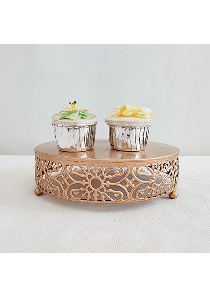 Altın Tarzı 1 Adet Metal Tatlı Masa Kek Tepsisi Noel Doğum Günü Partisi Macaron Cupcake Rafı (Yurt Dışından) fırsatları