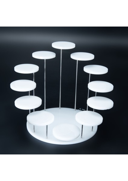 12 Adet Tarzı Akrilik Cupcake Takı Için Ekran Standı Kek Tatlı Raf Parti Düğün Pastası Standı 5mm Bebek Duş Dekorasyon Tutucu (Yurt Dışından) fiyatları