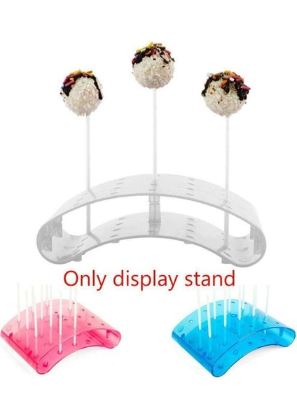 Şeffaf Stil Lolipop Ekran Standları 20 Delik Kek Pop Kek Şeker Ekran Standı Tutucu Çocuklar Lolipop Desteği Kek Mutfak Teşhir Standı Araçları (Yurt Dışından) modelleri