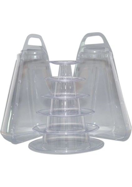 D Stili Katmanlı Macaron Ekran Standı Cupcake Kule Rafı Kek Standı Çok Yönlü Kule Düğün Doğum Günü Tatlısı Dekorasyon Standı Bakeware (Yurt Dışından)