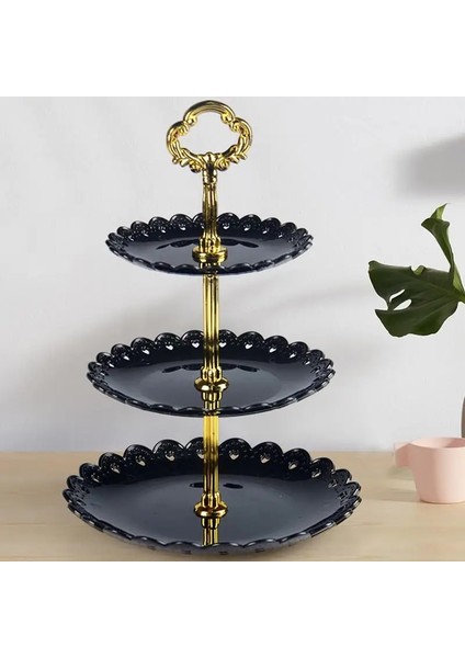Mavi Stil 3 Katmanlı Plastik Kek Standı Ikindi Çayı Kek Standı Düğün Pastası Tabakları Parti Sofra Kek Dükkanı Üç Katmanlı Kek Rafı (Yurt Dışından) fiyatları