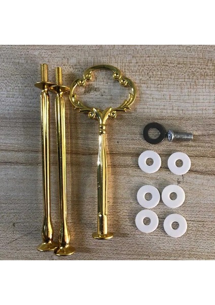 Sv2 3 Katmanlı Gümüş Stili 1 Takım 2 Veya 3 Katmanlı Kek Tabağı Standı (Plaka Dahil Değil) Kolu Taç Uydurma Metal Düğün Parti Silvergolden (Yurt Dışından) modelleri