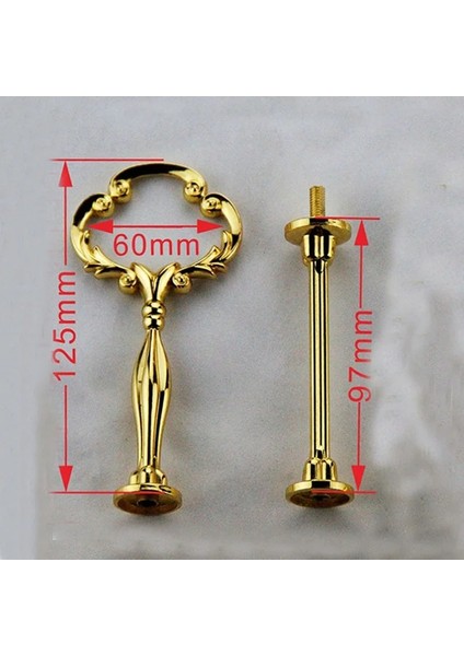 Sv2 3 Katmanlı Gümüş Stili 1 Takım 2 Veya 3 Katmanlı Kek Tabağı Standı (Plaka Dahil Değil) Kolu Taç Uydurma Metal Düğün Parti Silvergolden (Yurt Dışından) indirimleri