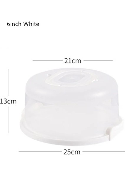 6 Inç Beyaz Stil Jo Lıfe 1 Takım Şeffaf Kek Kutusu Plastik Düğün Pastası Ambalaj Pedi Şeffaf Kutular Cupcake Muffin Dome Tutucu Kılıfları (Yurt Dışından)