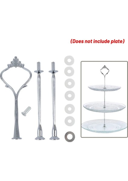 Gümüş 2 Katmanlı Stil Katmanlı Kek Tabağı Standı Cupcake Parçaları Gümüş Altın Düğün Parti Plakasız Bakeware Araçları Kek Tava Standı Mutfak Dekoru (Yurt Dışından) fiyatları