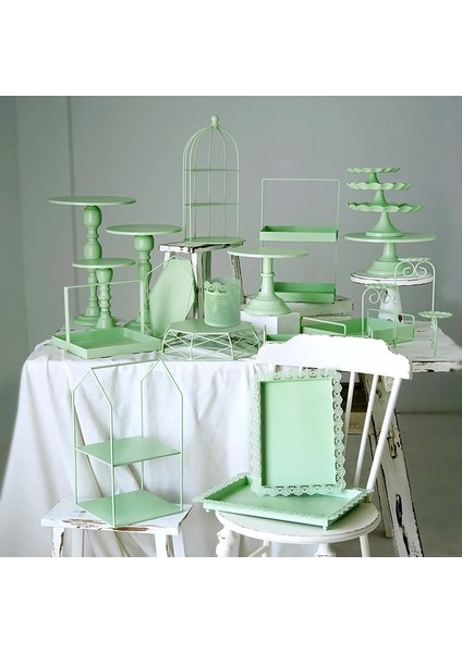 10CM Tarzı Sweetgo Yeşil Kek Standı Kek Tepsileri Araçları Ev Dekorasyonu Parti Tatlı Masası Tedarikçileri Parfüm Makyaj Depolama Sahipleri (Yurt Dışından) fiyatları