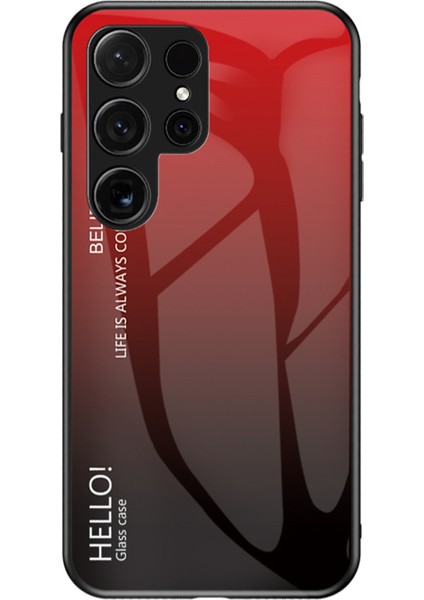 Samsung Galaxy S24 Ultra Temperli Cam Kılıf Pc+Tpu Koruyucu Telefon Kapağı (Yurt Dışından)