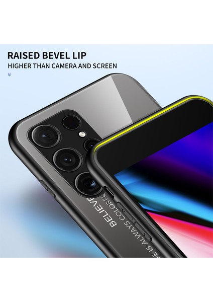 Samsung Galaxy S24 Ultra Temperli Cam Kılıf Pc+Tpu Koruyucu Telefon Kapağı (Yurt Dışından) indirimleri