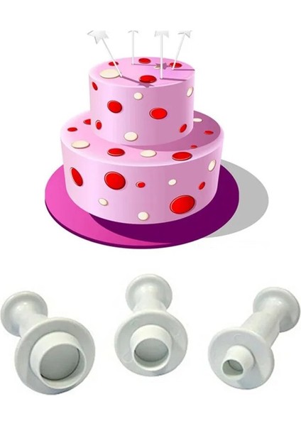 3 Adet Yuvarlak Stil Et Uçak, Araç, Tank, Araba Şekli Plastik Bisküvi Kurabiye Kesiciler Fondan Pasta Kalıbı Pasta Süsleme Aletleri Şeker Kalıpları (Yurt Dışından)