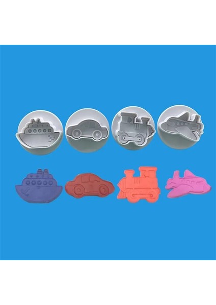 3 Adet Yuvarlak Stil Et Uçak, Araç, Tank, Araba Şekli Plastik Bisküvi Kurabiye Kesiciler Fondan Pasta Kalıbı Pasta Süsleme Aletleri Şeker Kalıpları (Yurt Dışından) indirimleri