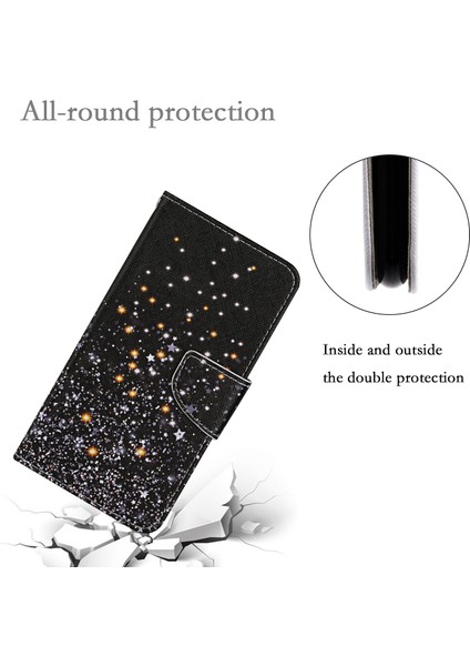 Samsung Galaxy S24 Ultra Pu Deri Kılıf Çapraz Doku Telefon Stand Kapağı Kayışla (Yurt Dışından)