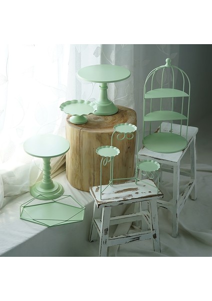 10CM Tarzı Sweetgo Yeşil Kek Standı Kek Tepsileri Araçları Ev Dekorasyonu Parti Tatlı Masası Tedarikçileri Parfüm Makyaj Depolama Sahipleri (Yurt Dışından) indirimleri