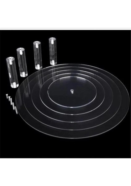 3 Katmanlı Stil Akrilik Kristal Düğün Pastası Standı Plaka Yuvarlak Kek Teşhir Rafı Şeffaf Cupcake Standı Mutfak Kek Dekorasyon Araçları (Yurt Dışından) modelleri