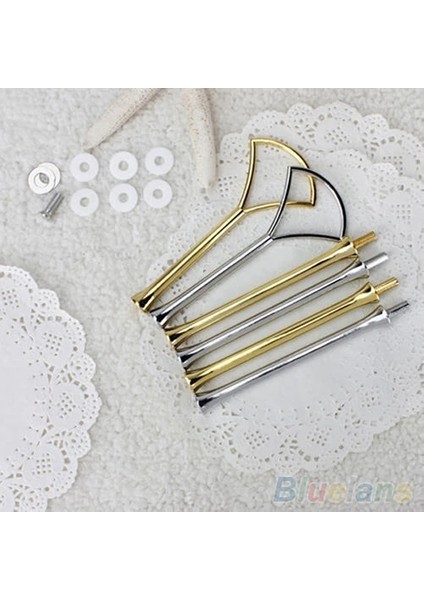Gümüş Oval Tarzı 1 Takım Çok Stil Pratik 2 Veya 3 Katmanlı Plaka Kolu Uydurma Donanım Çubuk Aracı Kek Tabağı Standı Bakeware Kek Tepsisi Standı (Yurt Dışından)