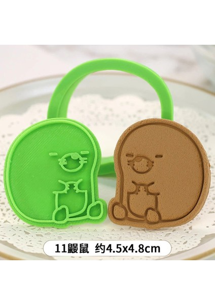 No.11 Stili Sevimli Karikatür Sumikko Gurashi Kurabiye Kalıbı Fondan Bisküvi Damga Sugarcraft Kek Dekorasyon Araçları (Yurt Dışından)