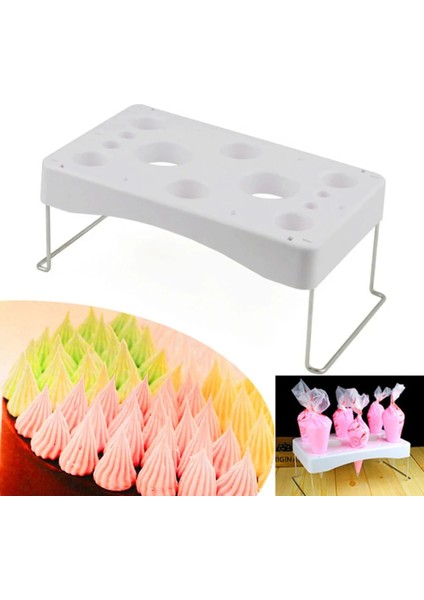 1 Adet Tarzı Katlanır Kek G Çanta Rafı Pasta Torbası Standı G Çanta Tutucu Krem Çalışma Masası Tutacağı Kremalı Pasta Için Kek Dekoru Alet Depolama (Yurt Dışından) fiyatları