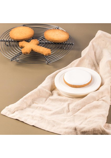 Yeni Dıy Kek Döner Tabla Mini Plastik Fondan Kek Döner Tabla Döner Platform Yuvarlak Çerez Standı Dönen Ev Mutfak Aletleri (Yurt Dışından) fırsatları