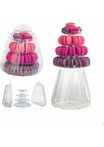 6 Katlı Stil Macaron Kule Katmanları Cupcake Vitrin Tutucu Acıbadem Kurabiye Ekran Kek Standı Doğum Günü Partisi Düğün Dekorasyon Parti Araçları (Yurt Dışından) indirimleri
