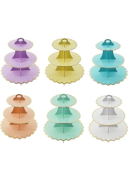 Altın Tarzı 3 Katmanlı Kağıt Bronzlaştırıcı Kek Standı Doğum Günü Partisi Düğün Pastası Dekorasyon Kendi Başına Yap Kağıdı Zanaat Tatlı Ekran Standı Kek Araçları (Yurt Dışından) fiyatları